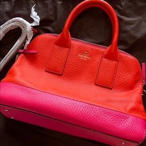 Kate spade hot pink and orange shoulder back